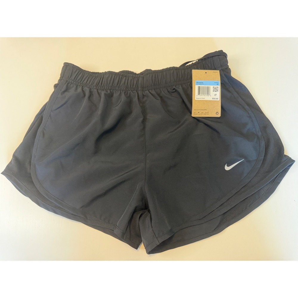 Nike Womens 10k Running Shorts Black Mesh Trim 831558-014 Medium NWT